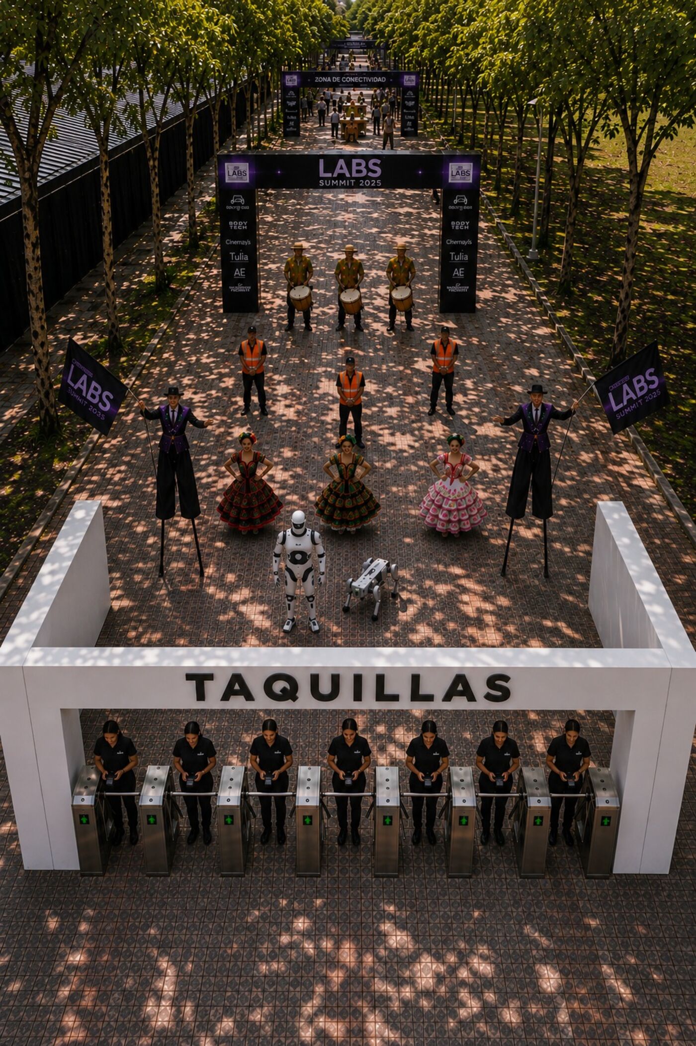 Render de las taquillas